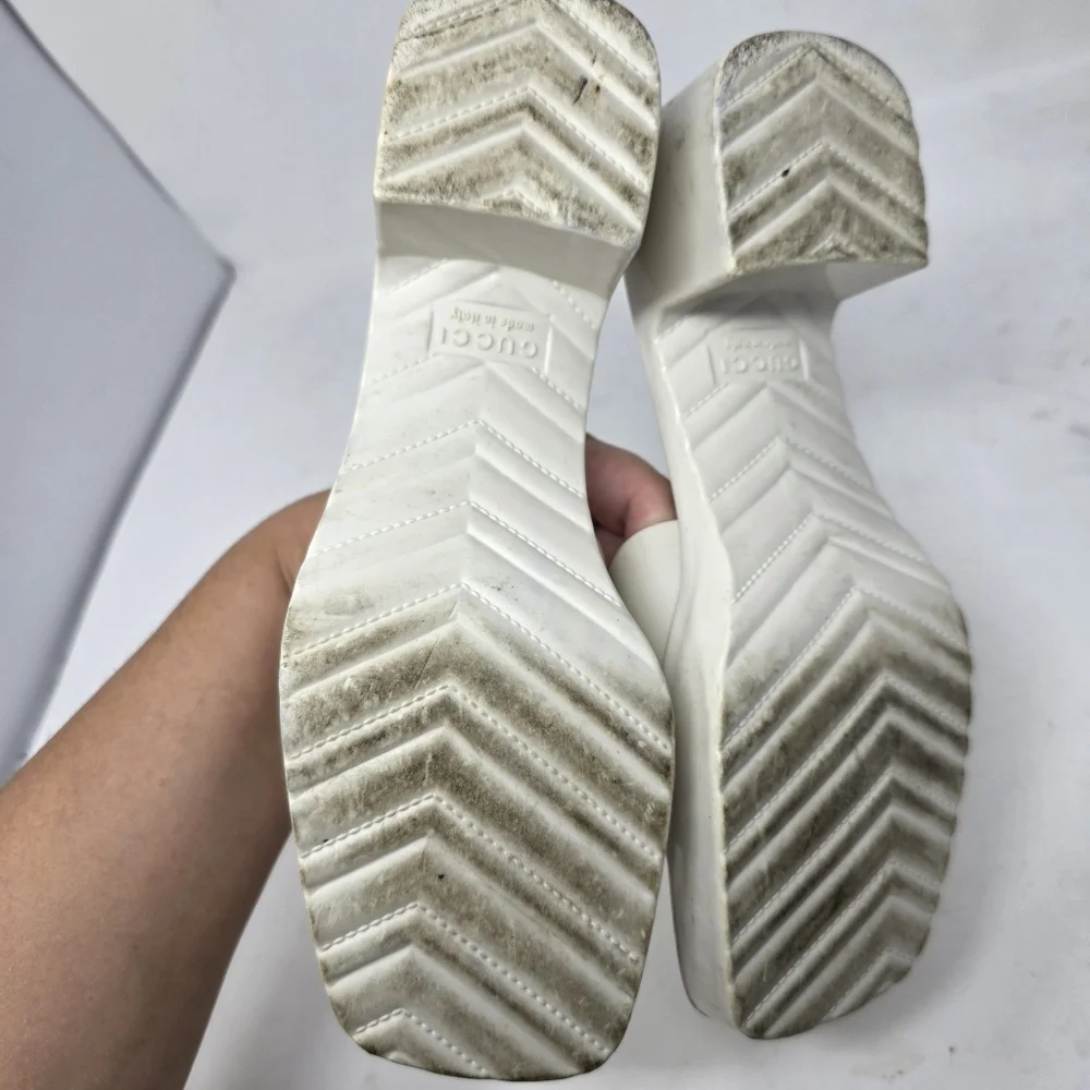 Gucci Cream Mules - Picture 9 of 10